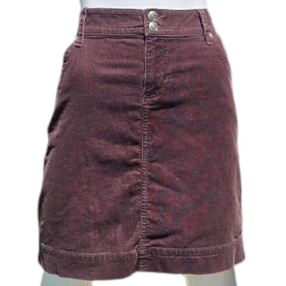 COPPER KEY Brown Corduroy Mini Skirt sz 7 - Picture 5 of 8